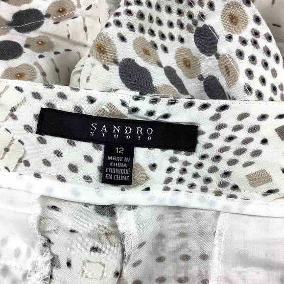 SANDRO LINEN BLEND SHORTS - Picture 5 of 6